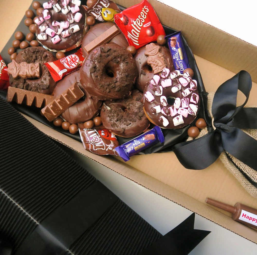 Chocolate Lover's Donut Bouquet